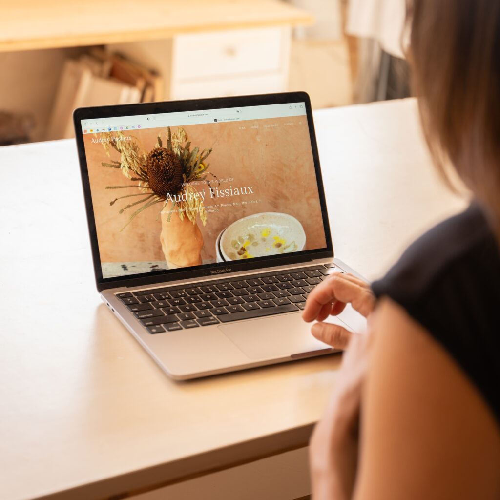Audrey Fissiaux website design